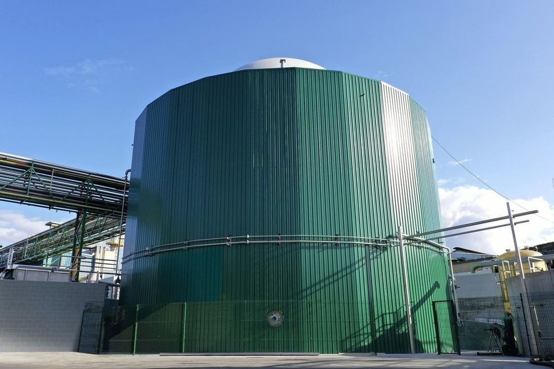 Planta de biogás de Coren en Santa Cruz de Arrabaldo.